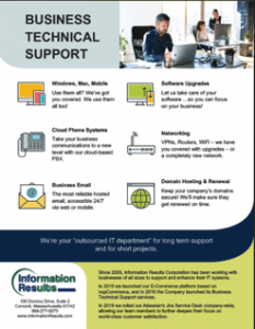 Business Tech Support Datasheet