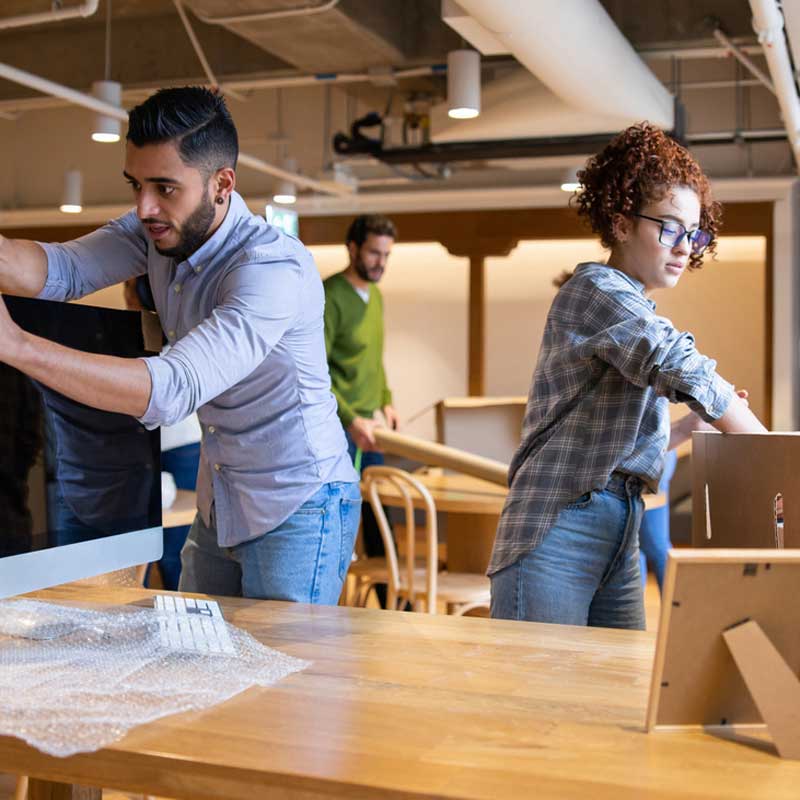 Group setting up new office